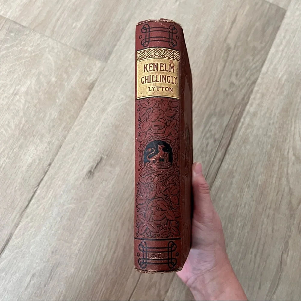 RARE 1800s Book - Kenelm. Chillingly, His Adventures And Opinions By Lord Lytton